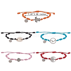 Набор браслетов из натуральной раковины каури&nbsp;BJEW-SW00030