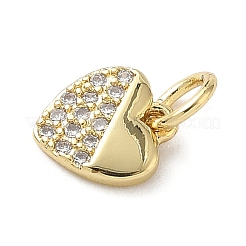 Латунные микропаве прозрачные кубические циркониевые подвески&nbsp;KK-A273-04G