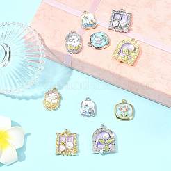 10 шт. 5 стиля 2 цвета эмалевые подвески из сплава&nbsp;FIND-FS0004-47