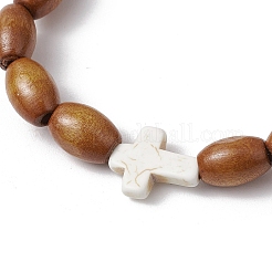 12шт. набор из крашеных синтетических и натуральных драгоценных камней и бусин из натурального дерева для женщин и мужчин&nbsp;BJEW-JB11564