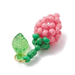 Подвески-розы из стеклянных бус&nbsp;PALLOY-MZ00627-05