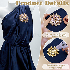 1шт кабошоны со стразами&nbsp;RB-FG0001-04A