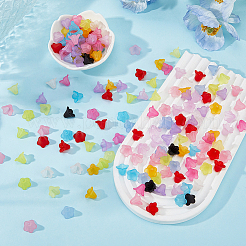 200шт матовые непрозрачные акриловые колпачки для бусин&nbsp;OACR-HS0001-01