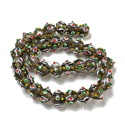 Бусы лэмпворк ручной работы&nbsp;LAMP-N025-05I