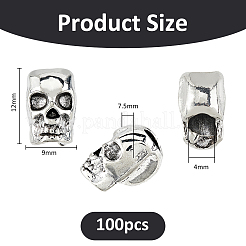 Европейские бусины из сплава 100 шт.&nbsp;FIND-FH0011-86