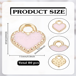 Подвески из эмали из сплава 80 шт.&nbsp;ENAM-LP0001-15