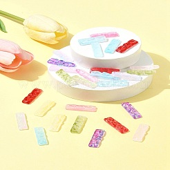 50 шт. стеклянные подвески с краской для выпечки&nbsp;GLAA-FS0001-91