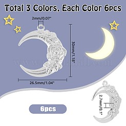 18 шт. подвески из нержавеющей стали 304 двух цветов&nbsp;STAS-DC0011-74