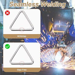 20 шт. треугольные сплавные соединительные кольца&nbsp;FIND-DR0001-66