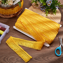 15 ярд хлопковой кружевной бахромы с кисточками&nbsp;DIY-WH0530-46B