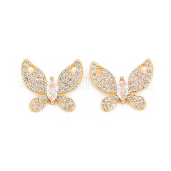 Покрытие стойки латунь микропаве прозрачные подвески из кубического циркония&nbsp;KK-N233-196