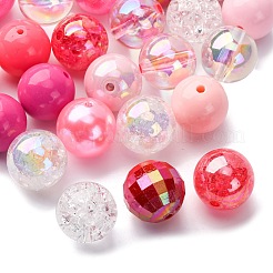 26 шт. 13-х цветные прозрачные и непрозрачные акриловые бусины&nbsp;MACR-FP0001-19