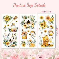 3 лист 3 стиля ПВХ водонепроницаемые декоративные наклейки&nbsp;DIY-WH0404-111