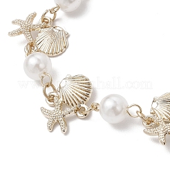 Сплав браслеты в форме ракушки и морской звезды&nbsp;BJEW-JB11842