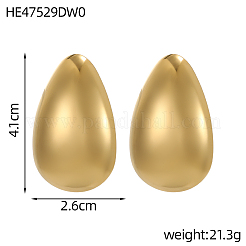 Серьги-гвоздики из нержавеющей стали 304&nbsp;STAS-OY010-63G