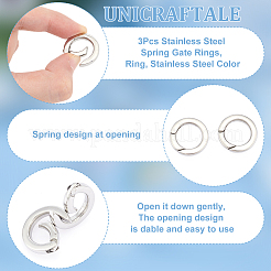 3 шт. пружинные запорные кольца из нержавеющей стали&nbsp;FIND-UN0016-54C