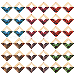 36 шт. большие подвески из дерева&nbsp;WOOD-TA0001-80