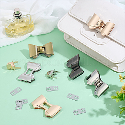 4 цветной бант из цинкового сплава с застежкой-замком для сумок&nbsp;FIND-PH0026-64