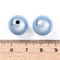 Лакированные бусины из акрила &nbsp;MACR-Q154-14mm-005