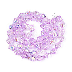 Гальванизируйте прозрачное стекло бисер нитей&nbsp;EGLA-N020-03F