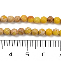 Нити бусин из окрашенного натурального регалита/императорской яшмы/морского осадка яшмы&nbsp;G-B124-C04-04