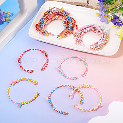 36шт 12 цвета поликоттоновый шнур для изготовления браслетов&nbsp;BJEW-TAC0053