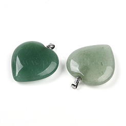 Естественный зеленый авантюрин подвески&nbsp;G-S364-006B