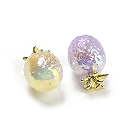 Акриловые бусины с переливающимся покрытием&nbsp;MACR-K353-25G