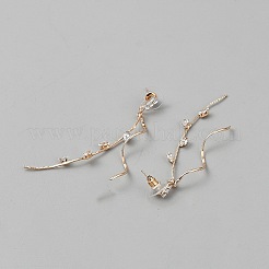 Серьги-гвоздики из сплава в форме конского глаза&nbsp;EJEW-WH0004-191KCG