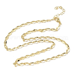 Женские ожерелья из латунной цепочки толщиной 4 мм&nbsp;NJEW-K271-02G