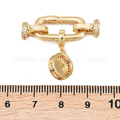 Плоские круглые латунные микропаве&nbsp;KK-U059-62G