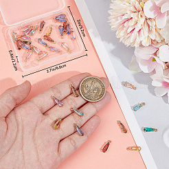 40шт. граненые стеклянные подвески&nbsp;GLAA-BBC0001-05