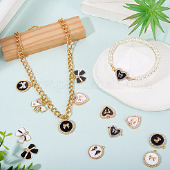 24шт 12 стиля подвески из сплава с эмалью&nbsp;FIND-TA0008-24