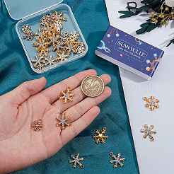 36шт 3 стиля подвески из сплава со стразами&nbsp;FIND-SC0020-07