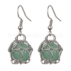 Серьги из натурального смешанного драгоценного камня&nbsp;EJEW-JE05659-02