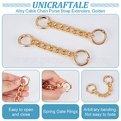 Удлинители ремешка для кошелька на цепочке из сплава&nbsp;FIND-WH0421-135G