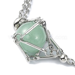 Изготовление регулируемого латунного браслета в виде мешочка макраме для держателя камня&nbsp;AJEW-JB01192-02