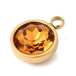 Подвески из нержавеющей стали 304 с изображением камня-талисмана ноября.&nbsp;STAS-K239-01G-A11