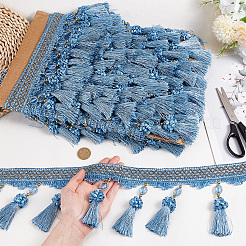 4 м штора из полиэстера с кисточками и бахромой&nbsp;OCOR-OC0001-48