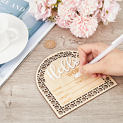 2 шт. 2-х цветный деревянный реквизит для детской фотосъемки&nbsp;DJEW-CP0001-32