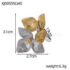 Кольца из нержавеющей стали 304 для женщин&nbsp;STAS-OY011-93GP