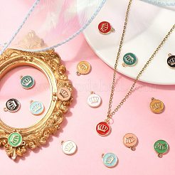 45шт 9 цвета сплава эмаль подвески&nbsp;ENAM-CJ0004-56