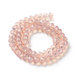 Запекание окрашенные прозрачные стеклянные бусины нити&nbsp;LS-DGLA-A034-J8MM-D04