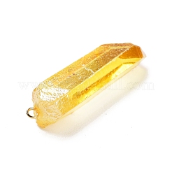 Гальванизированные натуральные кварцевые подвески&nbsp;G-P315-B01-09G