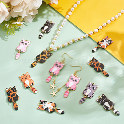 30шт 10 цвета сплава эмалевые подвески&nbsp;FIND-UN0007-58