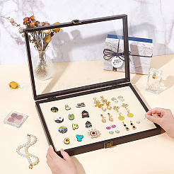 Деревянные коробки для вручения бейджей&nbsp;CON-WH0094-40