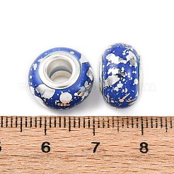 Европейские бусины-рондель из непрозрачной смолы&nbsp;RESI-Z046-03D