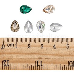 Заостренные заднее стекло горный хрусталь кабошоны&nbsp;RGLA-T081-7x10mm