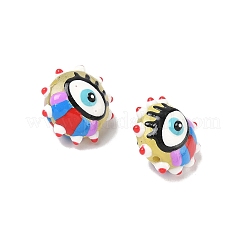 Выпечка окрашенные стеклянные бусины&nbsp;LAMP-D004-04B