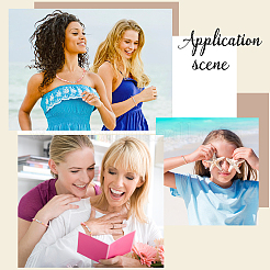 Акриловые бусины с горизонтальными отверстиями&nbsp;DIY-PH0003-78